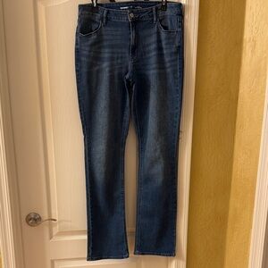 Old Navy Dark Blue Straight Leg Women's Jeans Tall